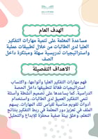 ملف افكر بذكاء دليلك لمهارات التفكير العليا في الح...