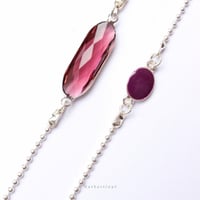 SUNNY CORDS CRYSTAL C SILVER PURPLE تعليقة نظارة ص...