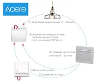 وحدة تحكم مرحل (ريلاي) مزدوج T2 من آقارا - وحدة تح...