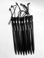 أوتاد خيمة خفيفة الوزن (18 سم) - أوتاد متينة من سب...