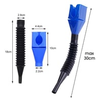 قمع قابل للطي مع فلتر لنقل الزيت والوقود (محقن سوا...