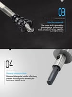 5 قطعة ريش دريل مصنع من سبيكة الكربيد الفولاذ المق...