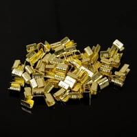 10 قطع أطراف توصيل (ترامل) نحاسية مع قصدير بشكل U...