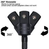 طقم وصلة مثقاب زاوية قائمة 4 قطع و رؤوس محول مقبس...