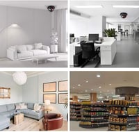 كاميرا مراقبة وهمية مزودة بمصباح LED أحمر وامض