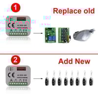 ريموت تحكم لباب الجراج مع جهاز استقبال - ACDC 9-30...