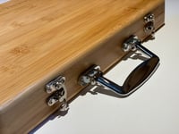 حقيبة تسخين (احجار المساج) من خشب الخيزران مع 16 ق...