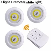 3 مصابيح LED سبوت ، تثبت بلاصق ، تعمل بريموت وتحكم...