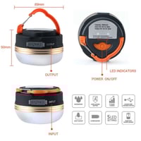 فانوس رحلات COB ميني 1800mAh - إضاءة دافئة وقاعدة...