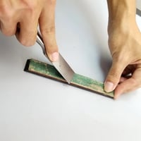 معجون تلميع ,شحذ السكين بعد الجلخ والحد