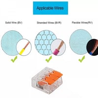 (75 قطعة) موصل اسلاك متعدد التوصيل اطراف مدمج متعد...