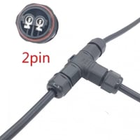 تحويلة طرفية شكل T تي 2 - 3 نقاط توصيل مقاوم للماء...