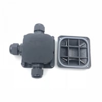 علبة توصيل كهرباء مربعة 2 - 3 نقاط توصيل مقاوم للم...