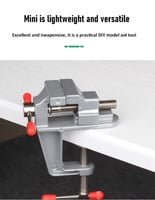 ملزمة طاولة صغيرة من الألومنيوم - تثبيت بالمشبك لأ...