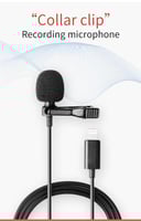 ميكروفون لافالير (Lavalier) احترافي بمدخل لايتنينج...