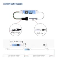 وحدة تحكم SP621E بشرائط LED الذكية (Addressable) ع...