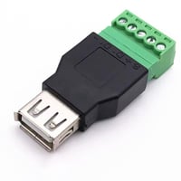 زوج موصل USB 2.0 طرف لولبي 5 سنون (ذكر وأنثى) للاخ...