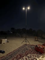 ستاند متعدد الوظائف قابل للطي حامل إضاءة ومصابيح ل...