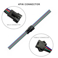 5 ازواج فيش ذكر وانثى 2-3-4-5-6 نقاط توصيل بسلك طو...