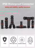 تحويلة طرفية Y 3 نقاط توصيل مقاوم للماء IP68