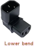 محول فيش كهربائي ذكر C14 لفيش C13 أنثى