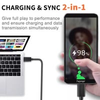 سلك شاحن تايب سي ROCK Type-C 2M Charging Cable