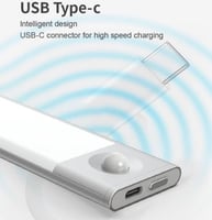 اضاءة ليد هيكل فضي لون ابيض60سم