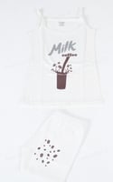 طقم بناتي مطبع تصميم MILK