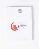 طقم بناتي مطبع زهري