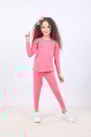 طقم بيجامة شتوية قطن مقلم