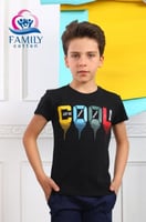 تيشيرت ولادي قطني مطبع تصميم كول