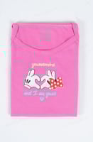 طقم بناتي مطبع ميلك