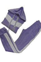 بجامة مخمل لون كحلي