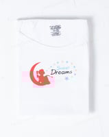 طقم بناتي مطبع ميلك