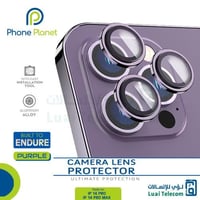عدسات حماية كاميرا ايفون 14 برو/ برو ماكس لون بنفس...