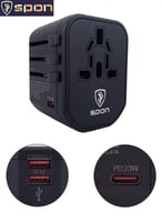 شاحن السفر (2USB+PD)+ محول