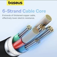 بيسوس كيبل شحن تايب سي تو تايب سي 1.2م 100 واط اسو...