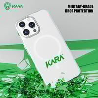 جراب كارا شفاف متوافق مع الشحن اللاسلكي ماج سيف غط...