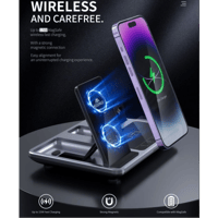 حامل شاحن لاسلكي 4 في 1 لشحن اجهزة متعددة متوافق م...