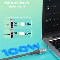 راف باور سلك تايب سي الى تايب سي مغناطيسي نايلون ب...