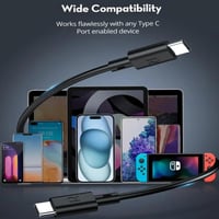 بكج راف باور 3 اسلاك تايب سي الى تايب سي 0.6 م + 1...