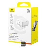 بيسوس - شاحن جداري Palm 1C بمنفذ تايب سي بقوة 20W...