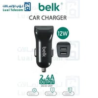 شاحن سيارة مخرجين يو أس بي بقوة 12واط من belk