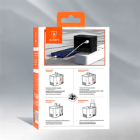 شاحن السفر العالمي 6 في 1 بعدة منافذ من SPON