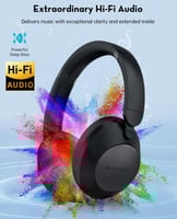 سماعة راس راف باور - اسود