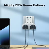 شاحن جداري راف باور بايونير 3 مداخل طاقه ثلاثيه مع...