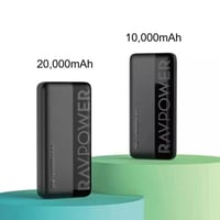 بكج بطاريتين راف باور بقوة 20 واط بسعة 10K و 20K م...