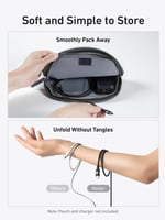 انكر كيبل نانو USB-C الى USB-C سلك مضفر مرن 240 وا...