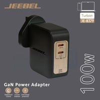 JEEBEL Turbon GaN 100W PD – شاحن جداري سريع بمنفذي...