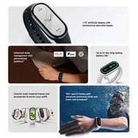 سوار ذكي شاومي باند 10 - فضي